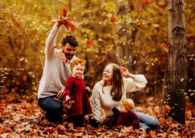 Autumn Family of 4 | Little Moments Session